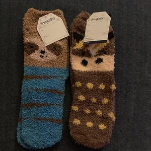 Snugadoo Fun, Comfy, Fuzzy Animal Socks 2 Pairs